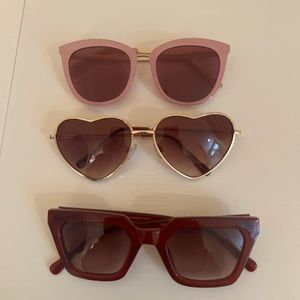 Sunglasses pink and red